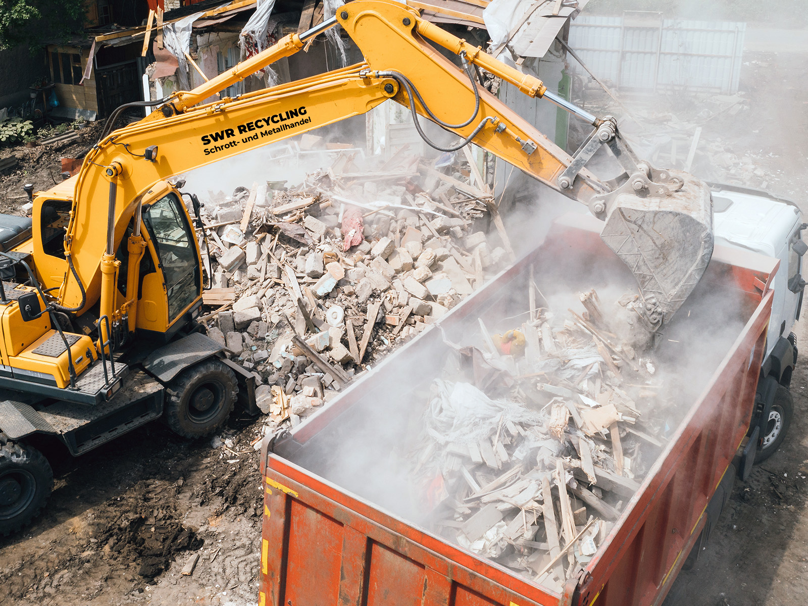 Entsorgung von Material